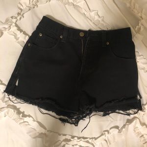 Vintage Eddie Bauer high waisted black shorts